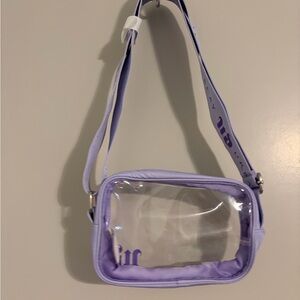 Lilac Clear Crossbody Bag